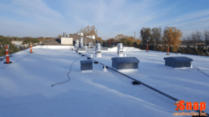 A sleek and stylish flat roofing system